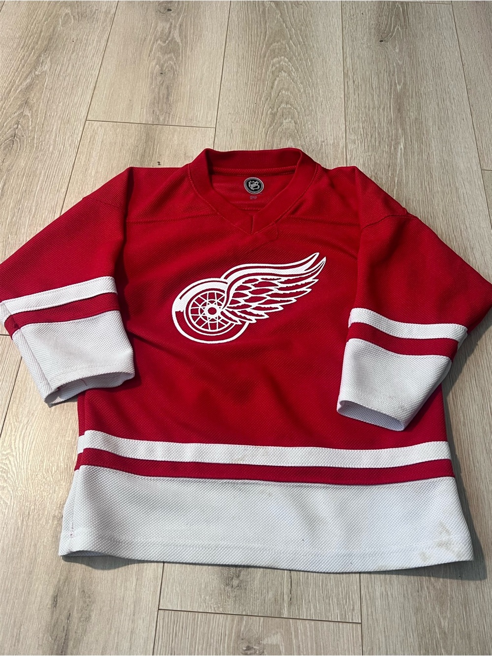 NHL Red Official Licensed Hockey Jersey Collar